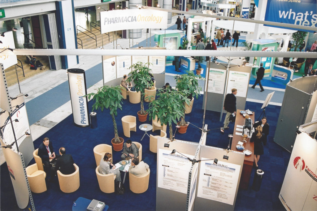 Exhibition Booth for Pharmacia Oncology | Pfizer | 27th ESMO Congress, Nice, France, 18-22 October 2002