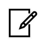 Seo copywriting line icon. Pixel perfect fully editable vector icon suitable for websites, info graphics and print media.